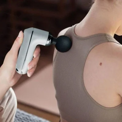 Porodo Lifestyle 12V Varying Speed Mini Massage Gun With USB-C Port 2000mAh - White